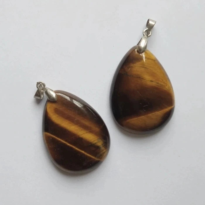 Tiger's Eye Drop Pendant
