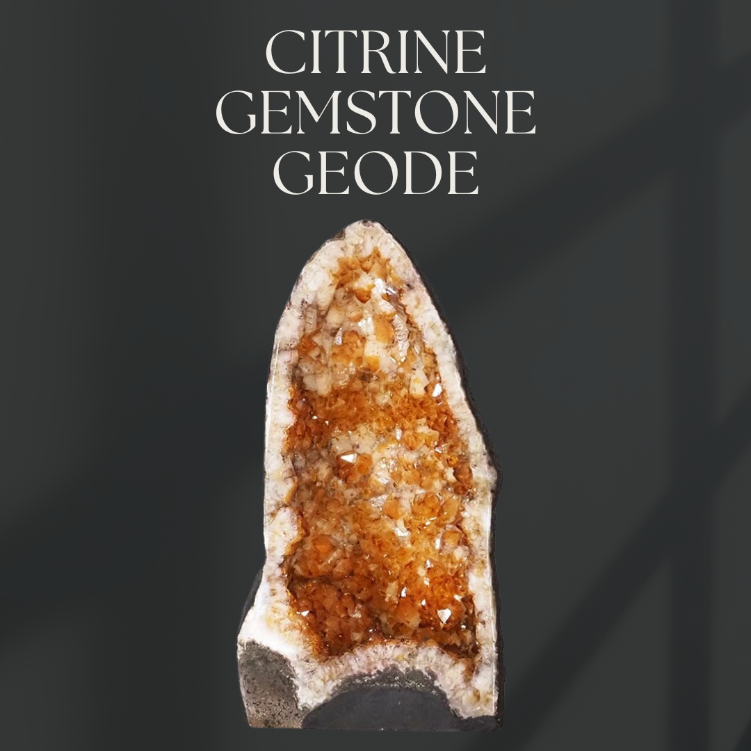 Citrine Gemstone Geode