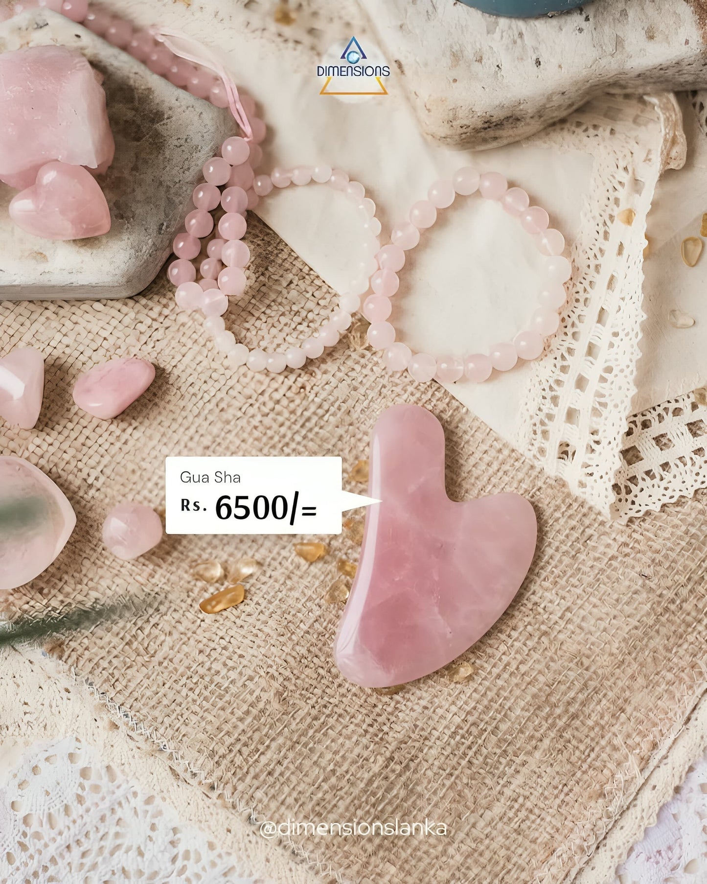 Rose Quartz Gua Sha