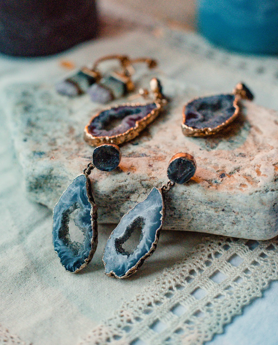 Druzy Agate Earings