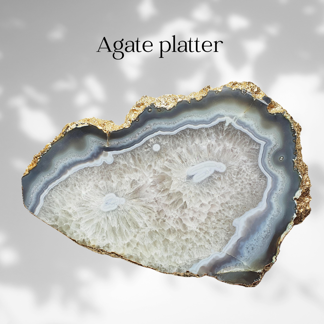 Agate platter