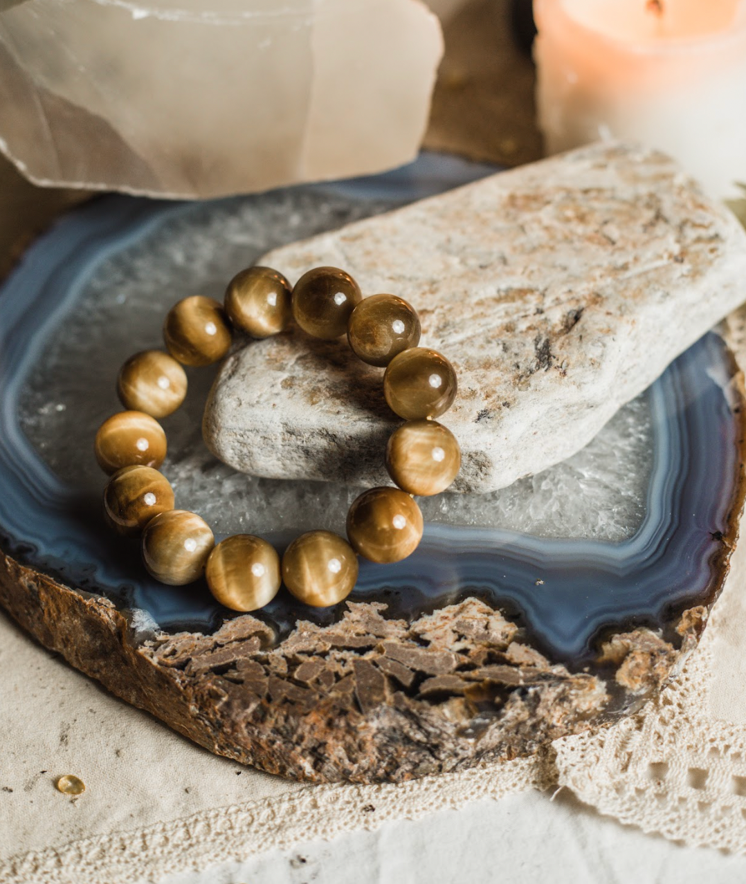 Yellow Tigers Eye Bracelet